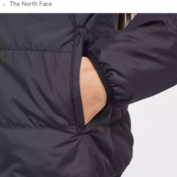 NWT North Face Girls Mossbud Reversible Jacket in Black Warm Classic - Picture 4 of 13